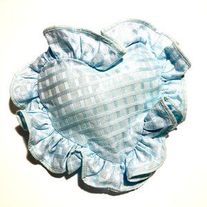 Pratesi Cotton Ruffled Heart-shaped Sachet Case
